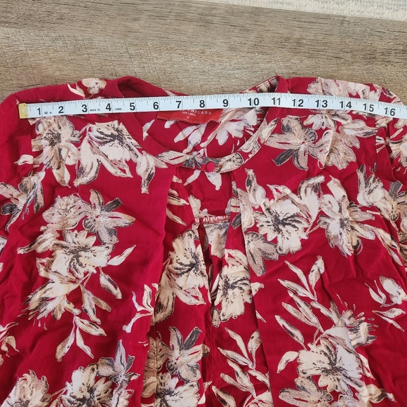 Akira Chicago Red Label Blouse With Pockets. - Picture 13 of 16